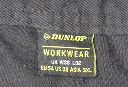 Dunlop Men's Black Cargo Workwear Trousers 38 Regular