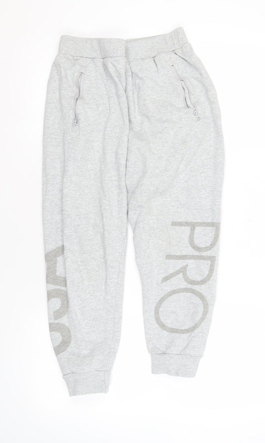 USA Pro Women's Grey Jogger Trousers, Size 10, Gym