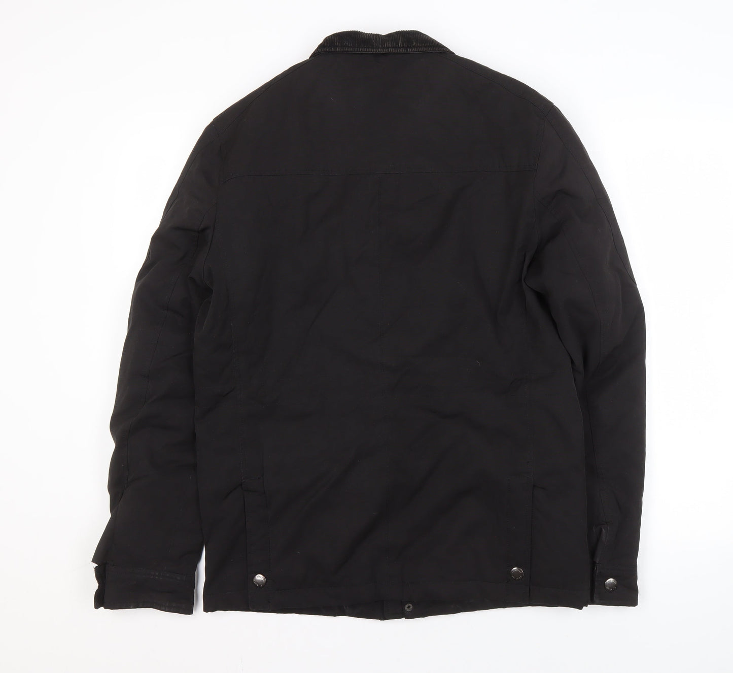 Mens UK Size M Firetrap Black Biker Coat