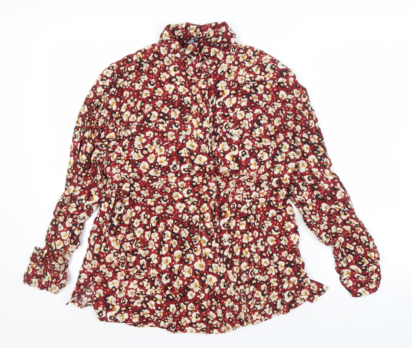 Womens UK Size 14 NEXT Multicoloured Basic Blouse