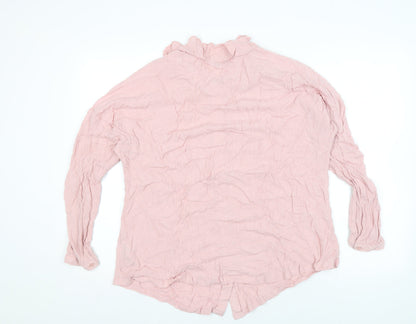 Womens UK Size 18 NEXT Pink Basic Blouse