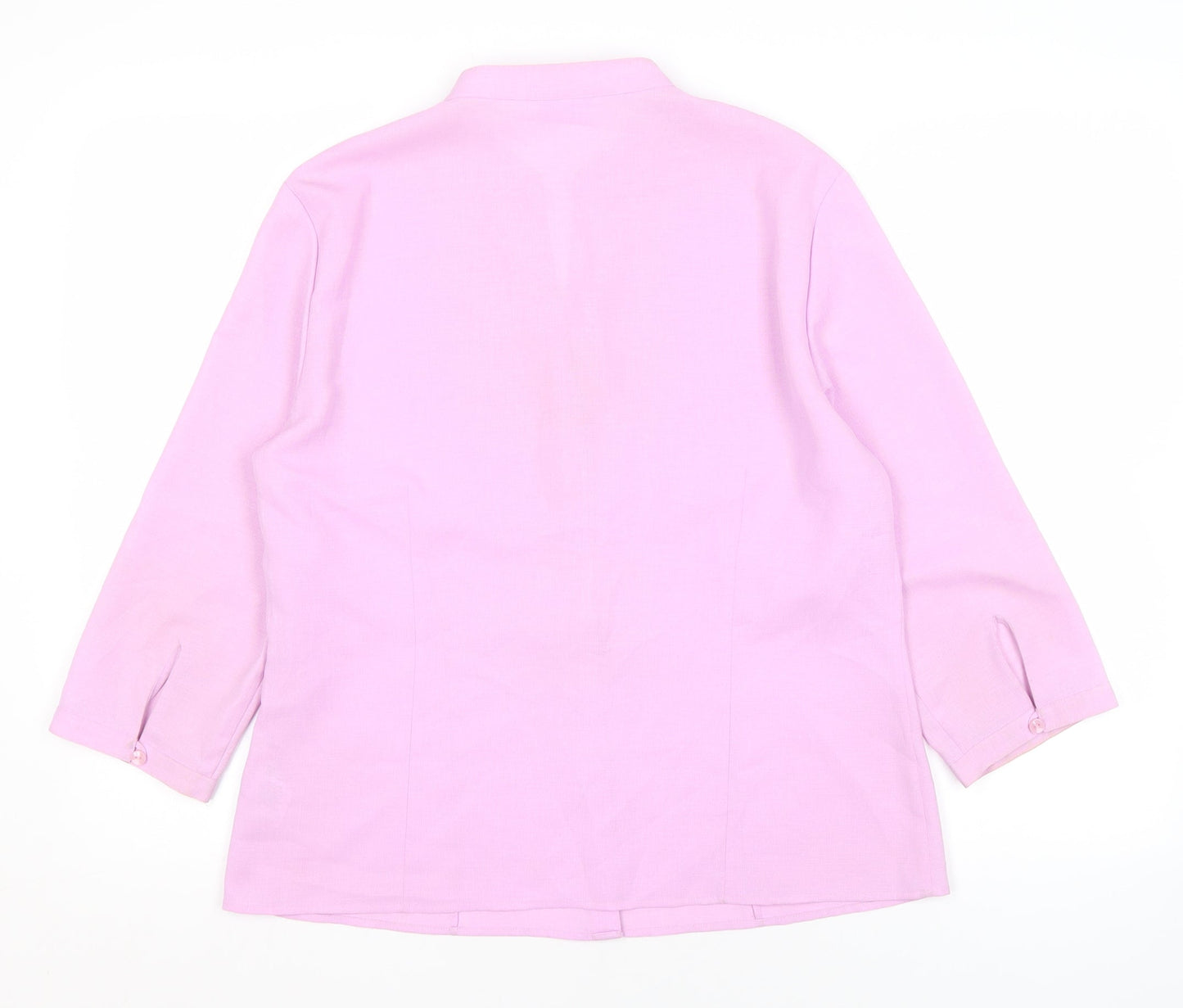 Alexon Women's Pink Button-Up Shirt, Size 14, Casual