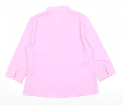Alexon Women's Pink Button-Up Shirt, Size 14, Casual