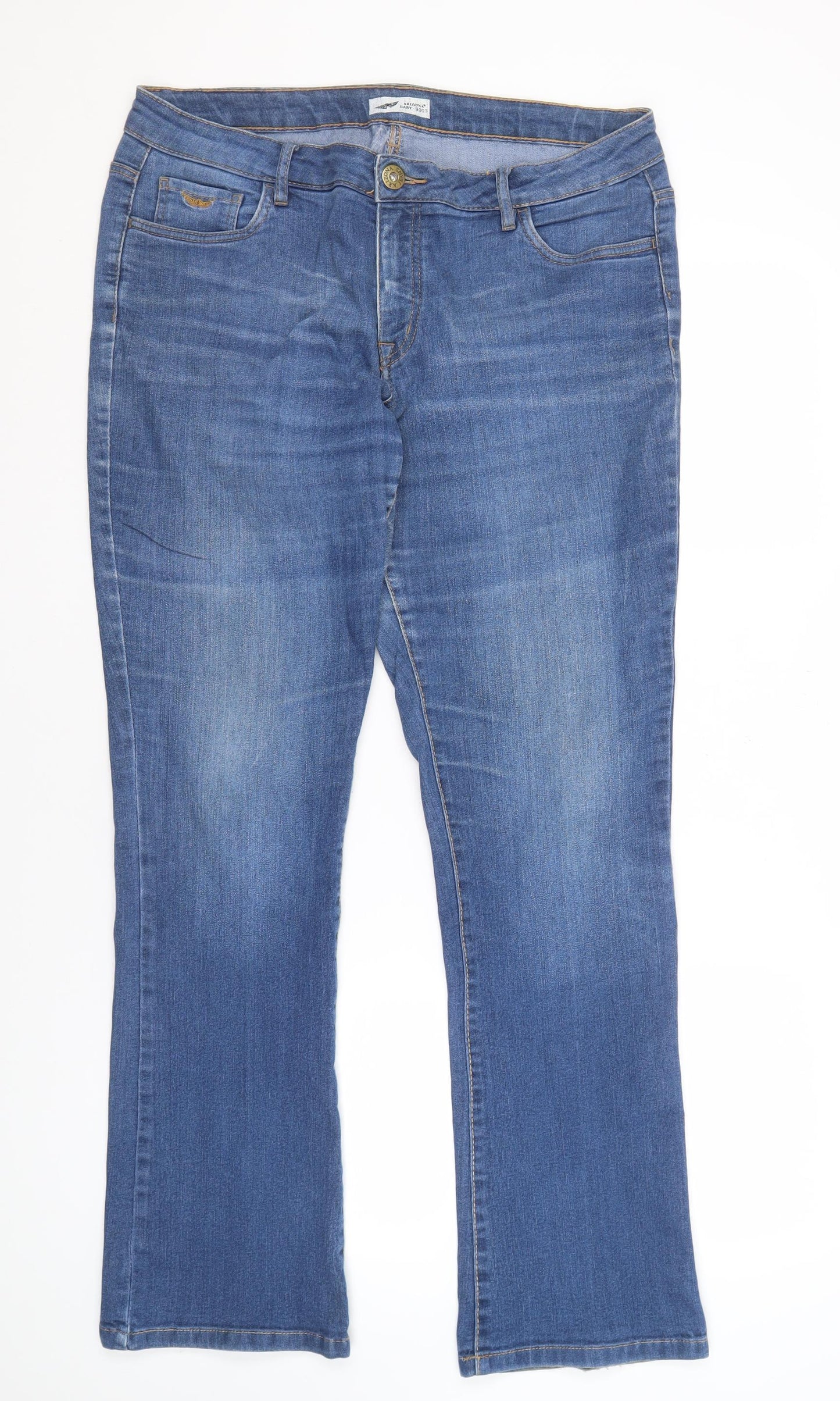Arizona Women's Blue Bootcut Jeans Size 18