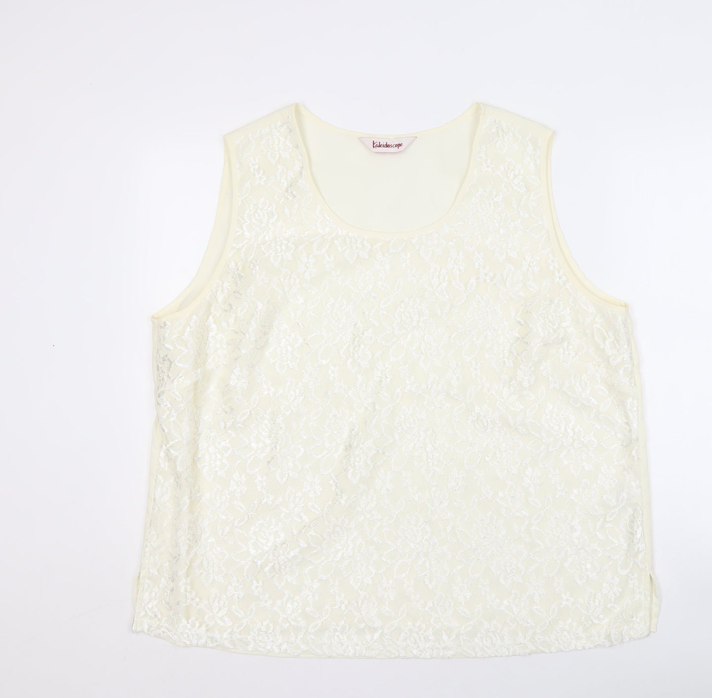 Kaleidoscope Women's Ivory Lace Tank Top