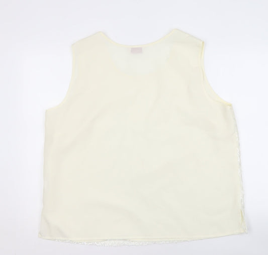 Kaleidoscope Women's Ivory Lace Tank Top