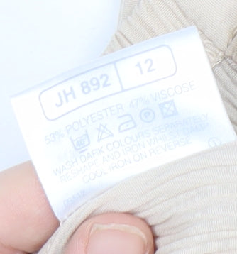 Classics Women's Beige Straight Trousers Size 12