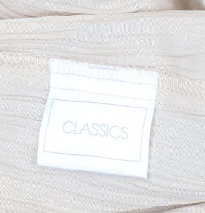 Classics Women's Beige Straight Trousers Size 12