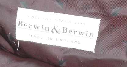 Mens UK Size 42 Berwin & Berwin Regular Black Suit Jacket