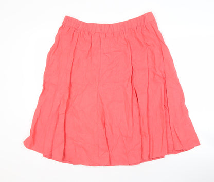 Bonmarché Women's Pink A-Line Skirt, Size 16