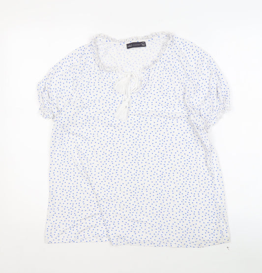 Womens UK Size 14 Marks and Spencer White Basic Blouse