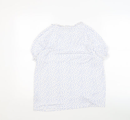 Womens UK Size 14 Marks and Spencer White Basic Blouse