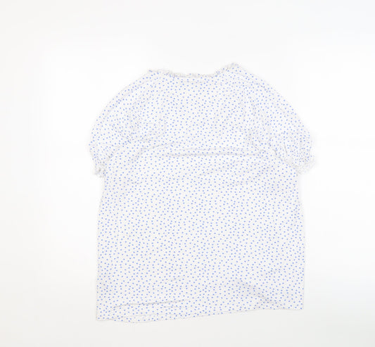 Womens UK Size 14 Marks and Spencer White Basic Blouse