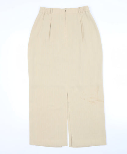 Gerry Weber Women's Beige Midi Skirt Size 8 Casual