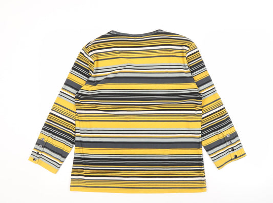 Alexara Women's Striped Multicolour Long Sleeve Top