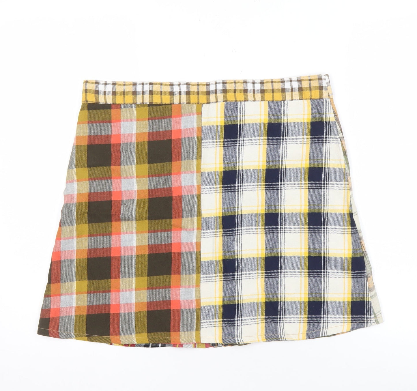 Beyond Retro Women's Multicoloured Plaid Skirt L
