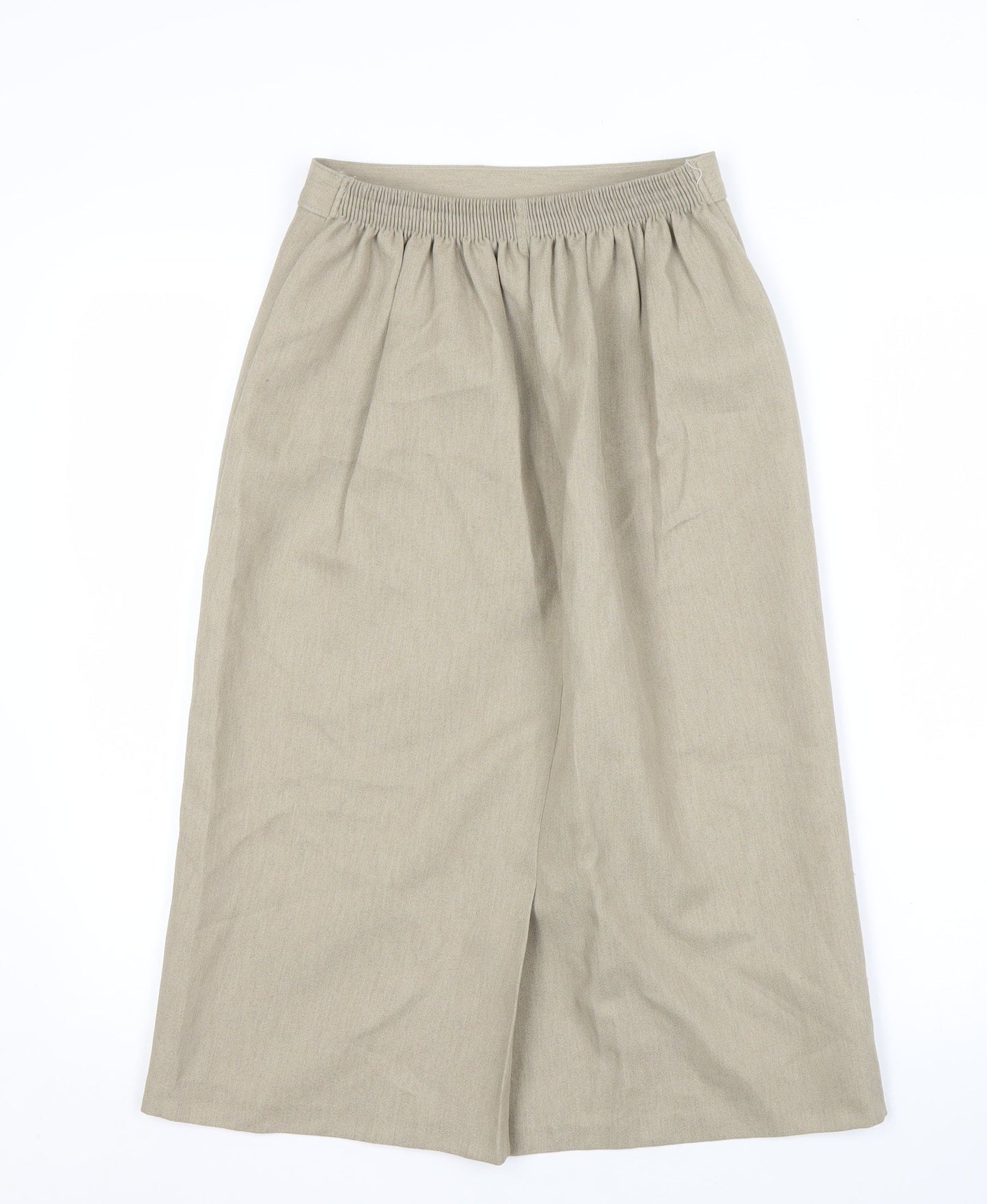 Berkertex Women's Beige Midi Straight Skirt, Size 12