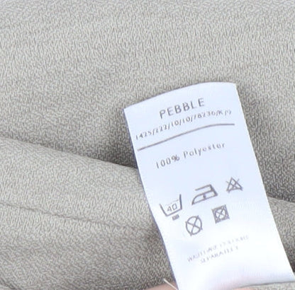 Berkertex Women's Beige Midi Straight Skirt, Size 12