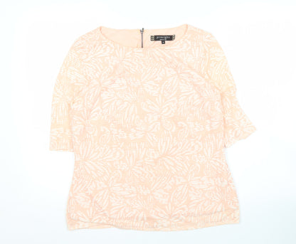 Womens UK Size 14 Principles by Ben de Lisi Beige Basic Blouse