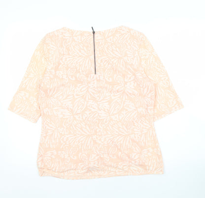 Womens UK Size 14 Principles by Ben de Lisi Beige Basic Blouse