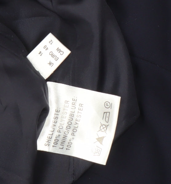 Jacques Vert Women's Blue Polyester Skirt Size 14