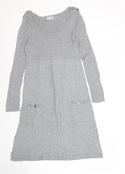 Womens UK Size M Wallis Grey Cardigan Jumper