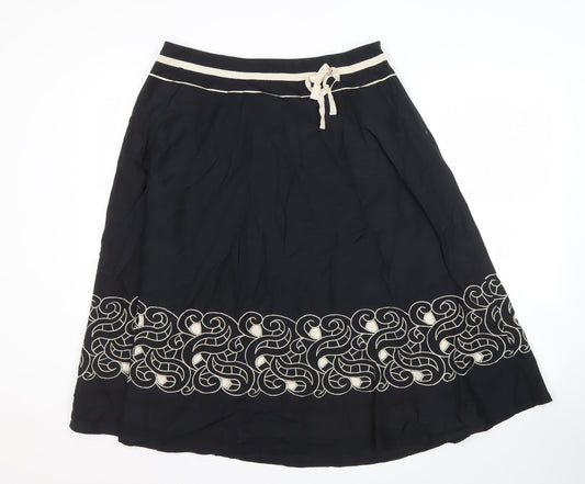 Kaliko Women's Black A-Line Skirt Size 14