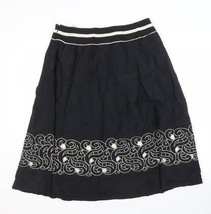 Kaliko Women's Black A-Line Skirt Size 14