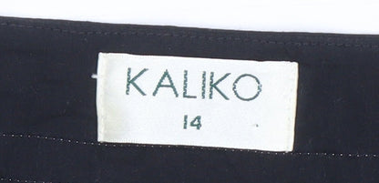 Kaliko Women's Black A-Line Skirt Size 14