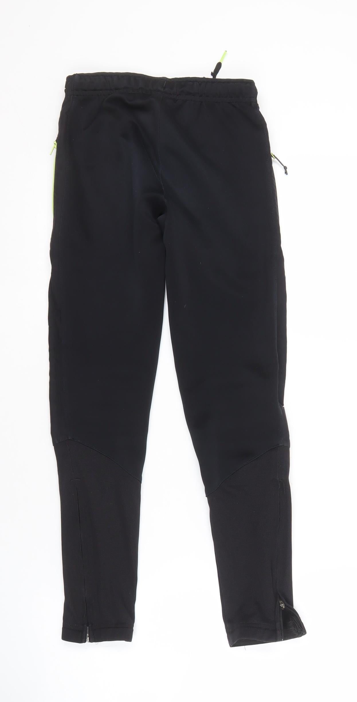 Kipsta Boys Black Track Pants 12 Years - Football Essential
