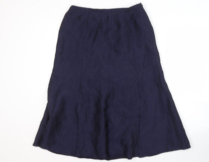 Jacques Vert Women's Blue A-Line Long Skirt Size 14