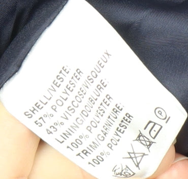 Jacques Vert Women's Blue A-Line Long Skirt Size 14