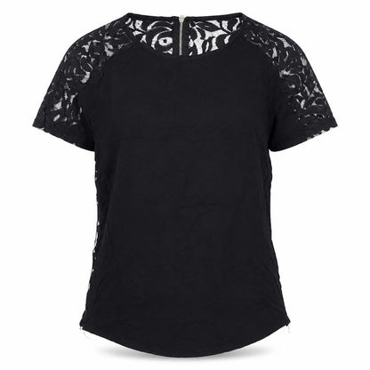 Womens UK Size 8 Warehouse Black Basic Blouse