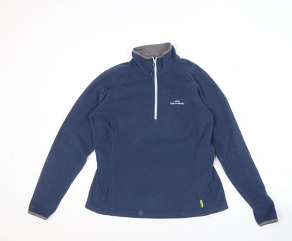 Kathmandu Women's Blue 1/2 Zip Fleece Sweatshirt Size 14
