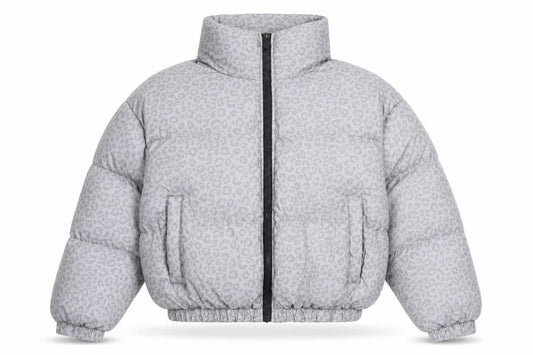 Womens UK Size 14 Brave Soul Grey Puffer Jacket