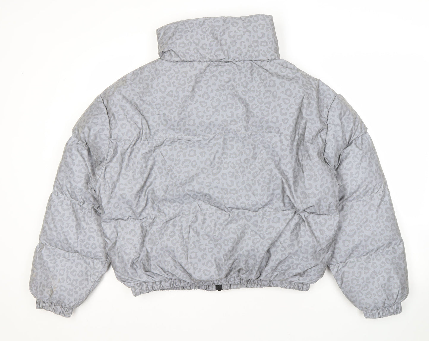 Womens UK Size 14 Brave Soul Grey Puffer Jacket