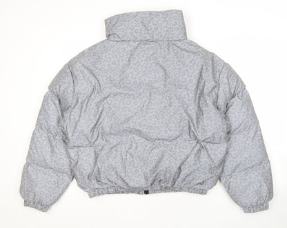 Womens UK Size 14 Brave Soul Grey Puffer Jacket