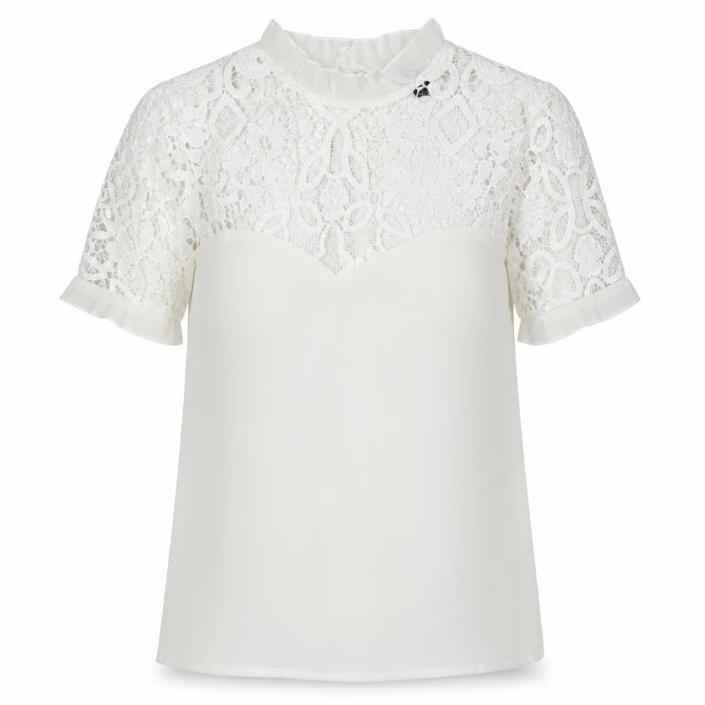 Womens UK Size 6 Lipsy London White Basic Blouse