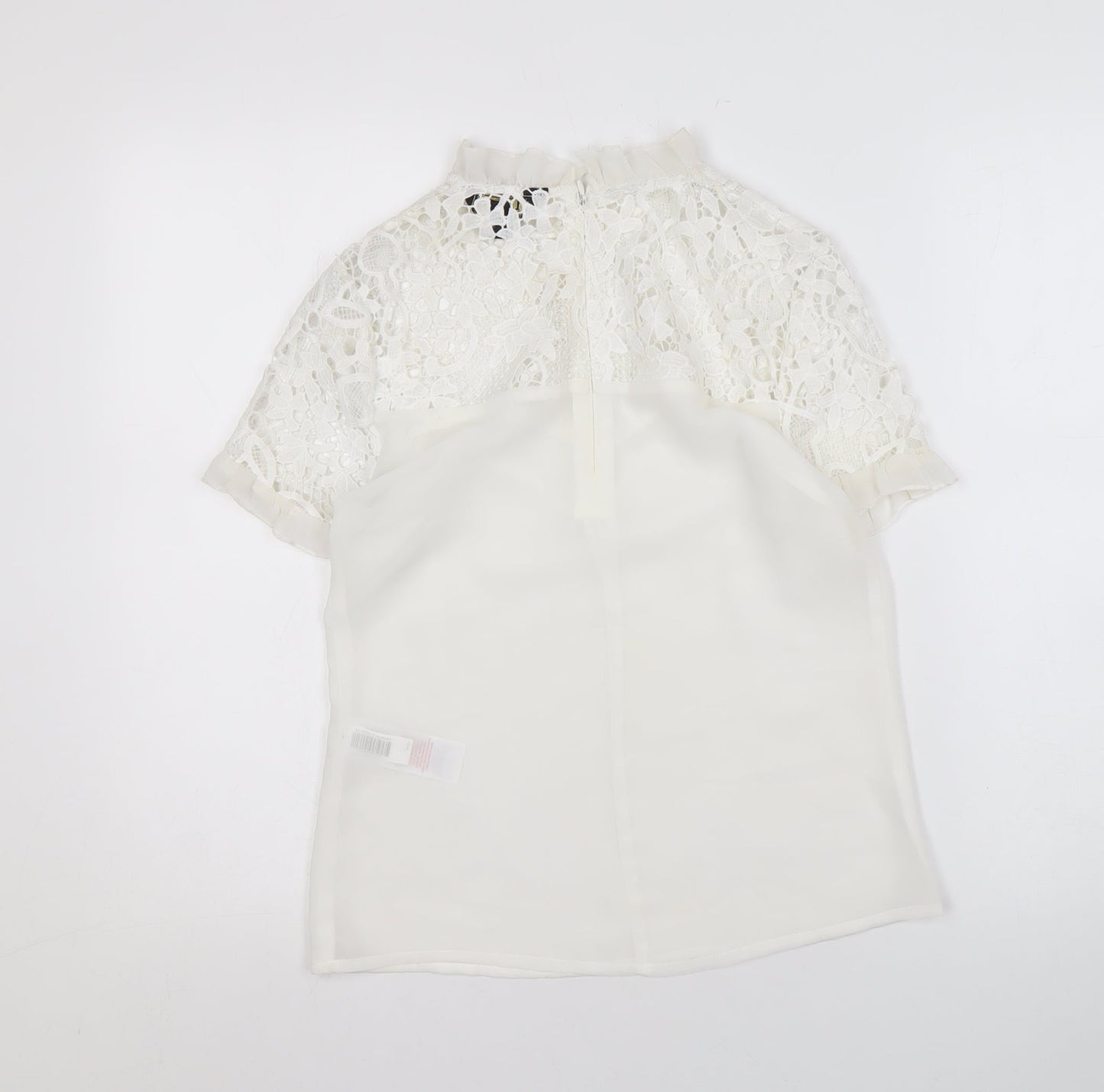 Womens UK Size 6 Lipsy London White Basic Blouse