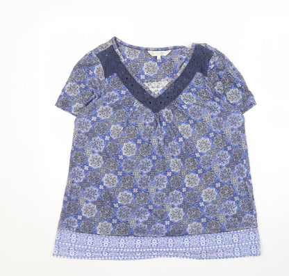 Womens UK Size 14 RJR John Rocha Blue Basic Blouse