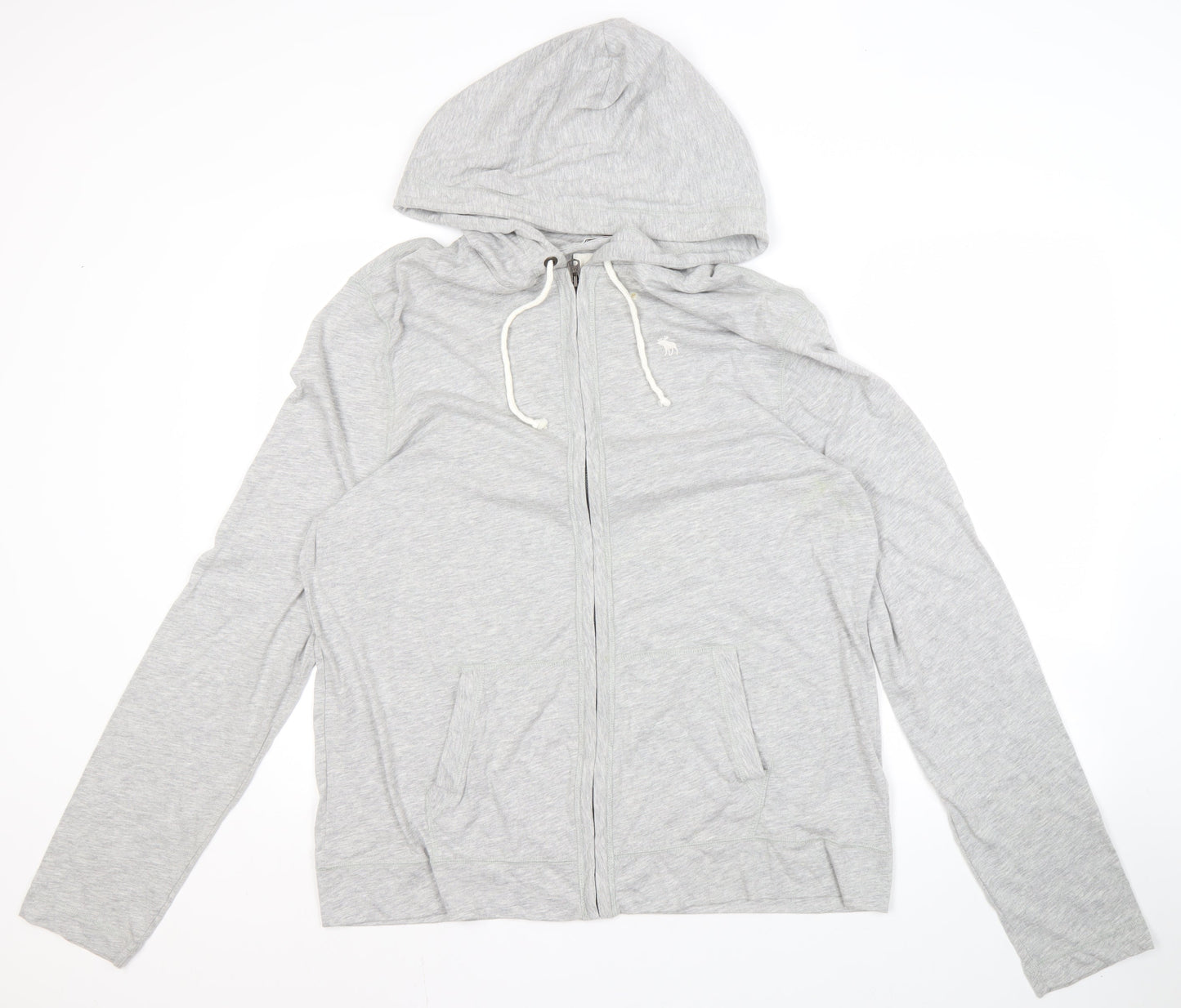 Abercrombie & Fitch Men’s XL Grey Full Zip Hoodie