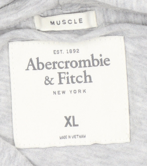 Abercrombie & Fitch Men’s XL Grey Full Zip Hoodie