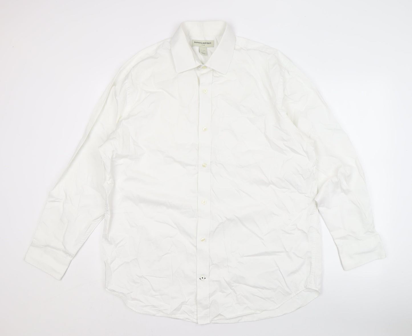 Banana Republic Men's White XL Button-Up Shirt