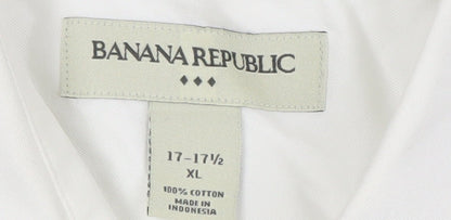 Banana Republic Men's White XL Button-Up Shirt