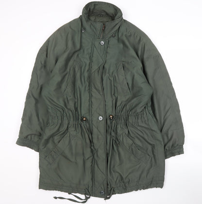 Womens UK Size 14 Etam Green Parka Coat