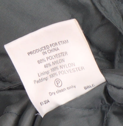 Womens UK Size 14 Etam Green Parka Coat