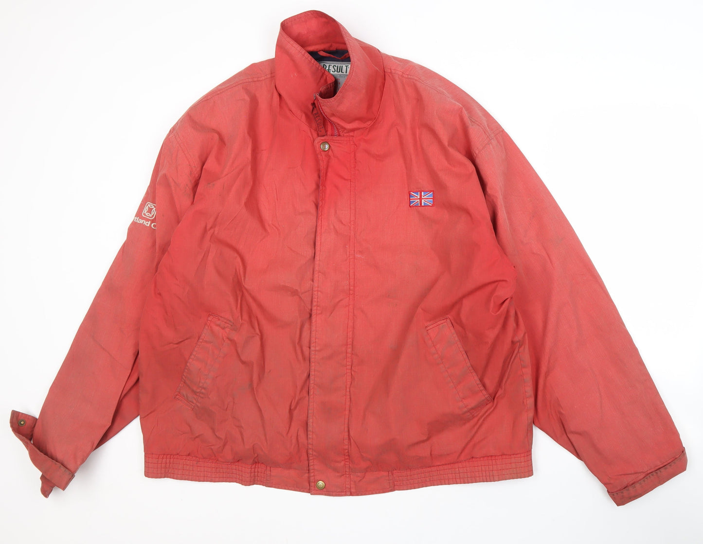 Mens UK Size XL Result Red Basic Jacket