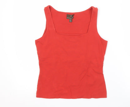 Fenn Wright Manson Women's Red Cotton Tank Top Size 10
