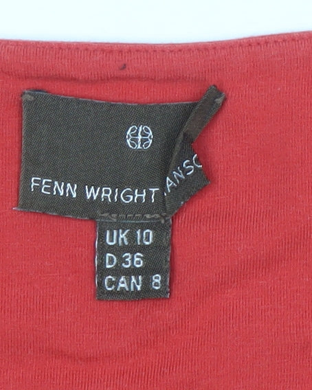 Fenn Wright Manson Women's Red Cotton Tank Top Size 10