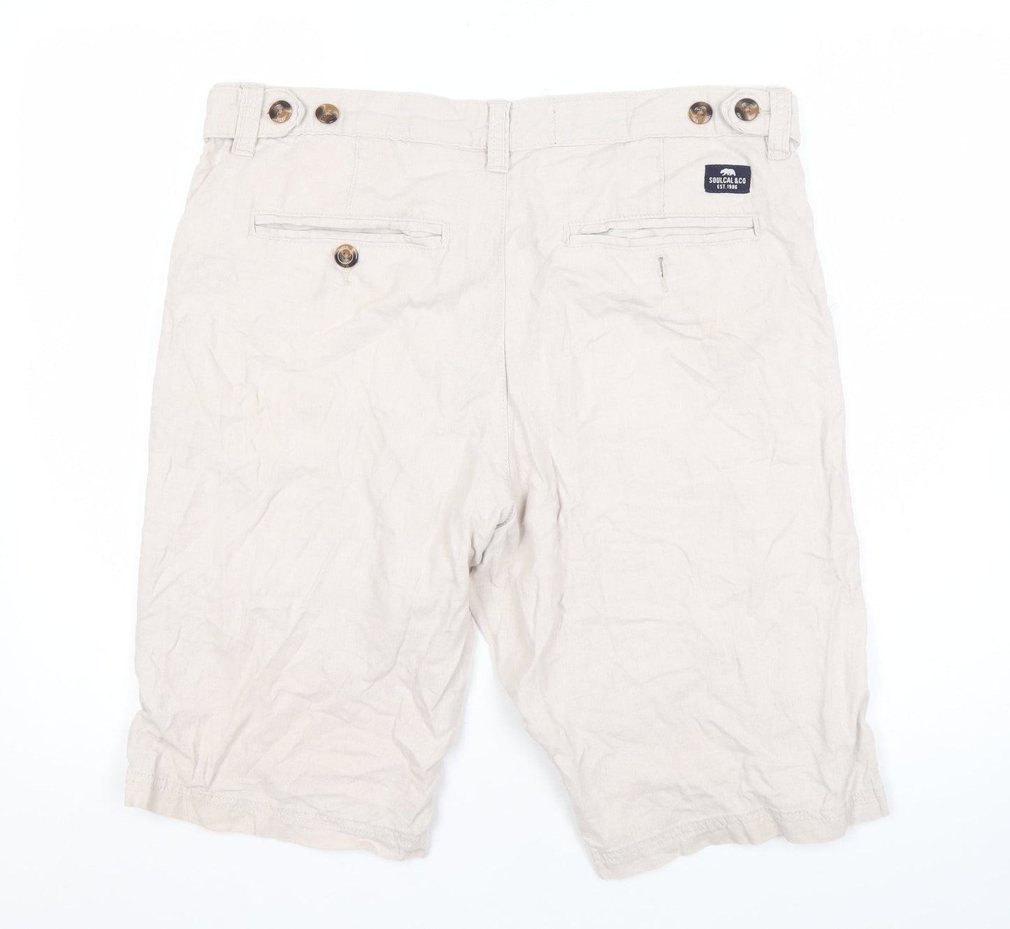 Soulcal & Co Men's Beige Chino Shorts L Casual Wear